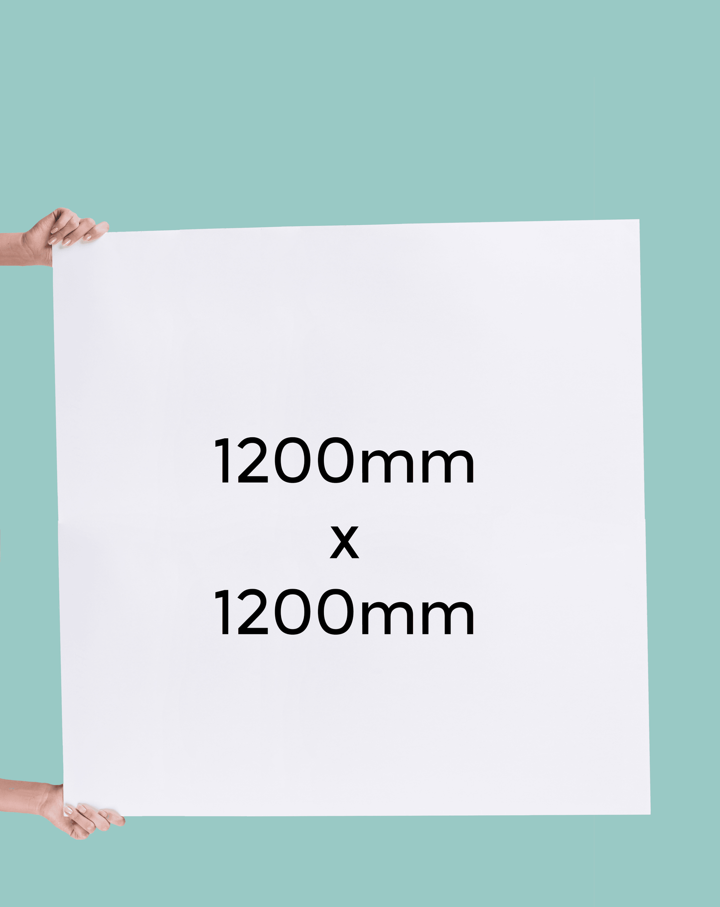 1200 x 1200mm corflute sign template