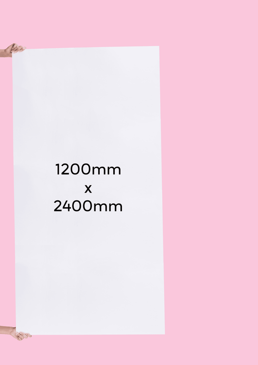 1200 x 2400mm corflute sign template