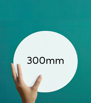 300mm circle corflute sign template