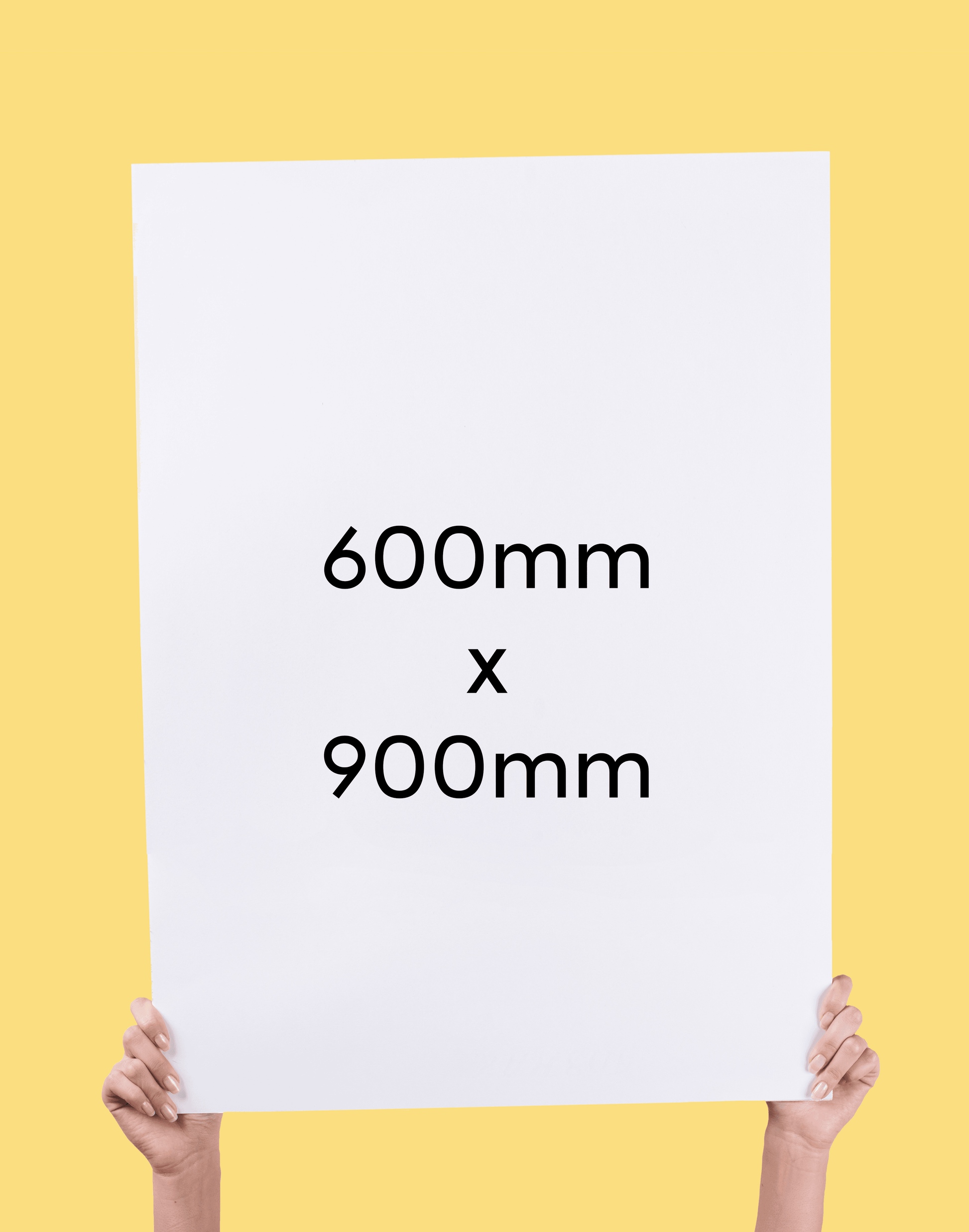 600 x 900mm corflute sign template