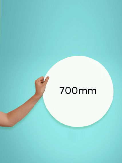 700mm circle corflute sign template