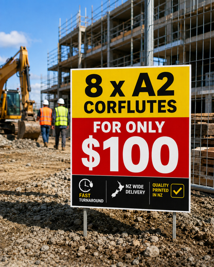 8x A2 Corflutes