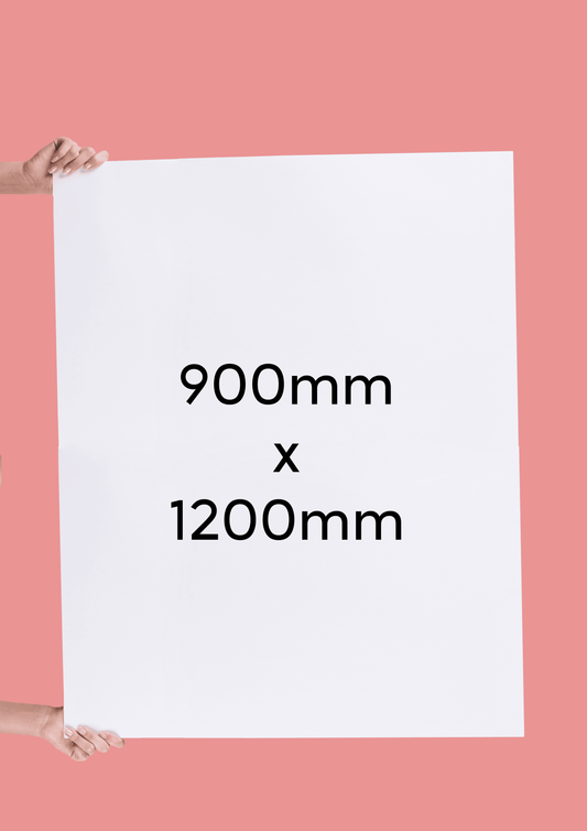 900 x 1200mm corflute sign template