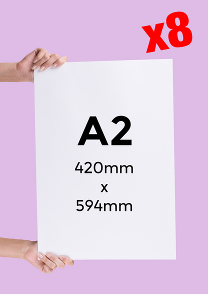 8x A2 Corflutes
