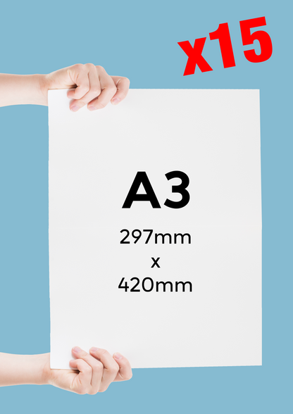 15x A3 Corflutes